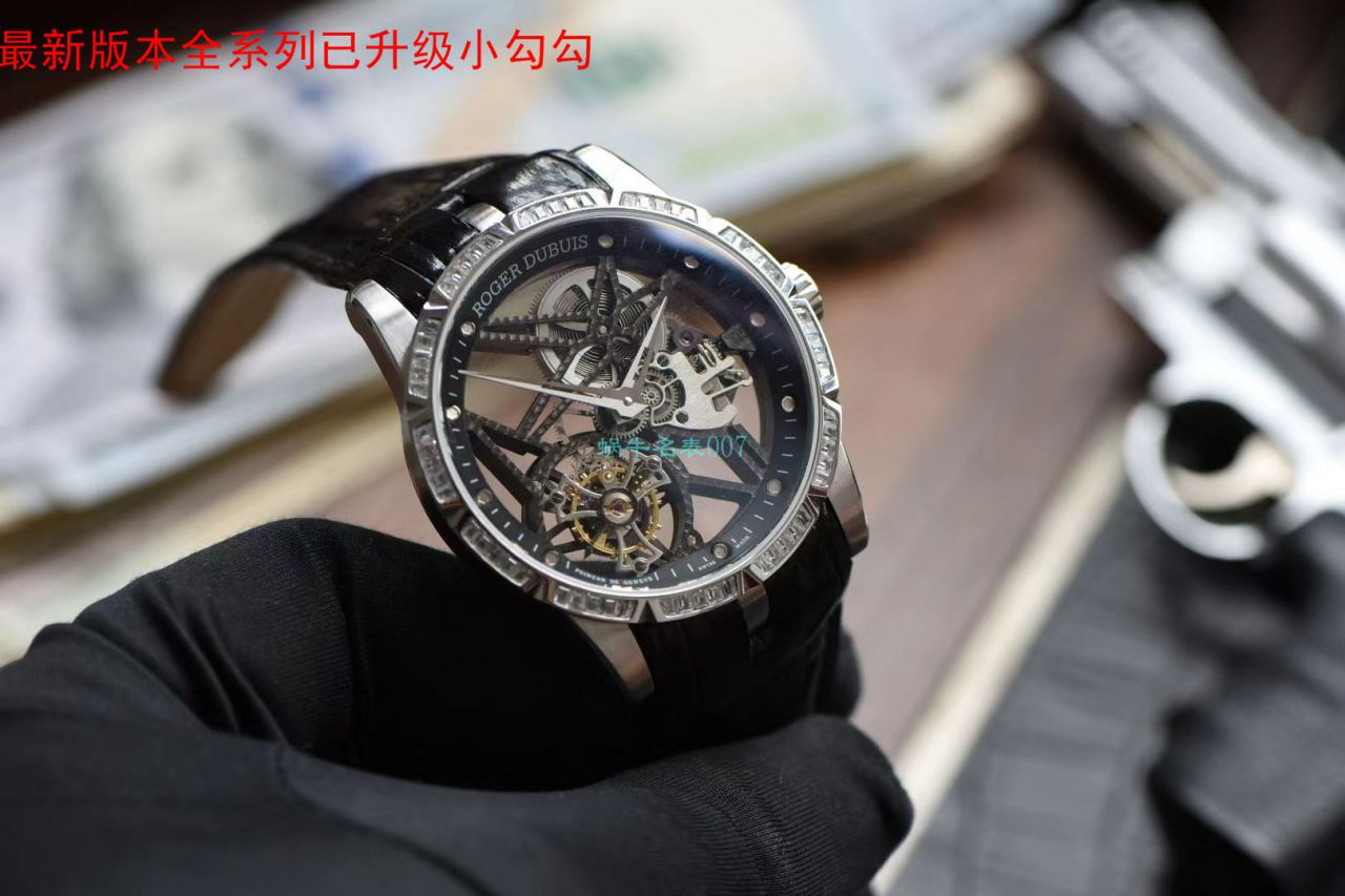 bbr Factory  Replica Watches 最新V3+升级版本（升级小勾）罗杰杜彼镂空 Tourbillon  Watches 价格 / LJ087