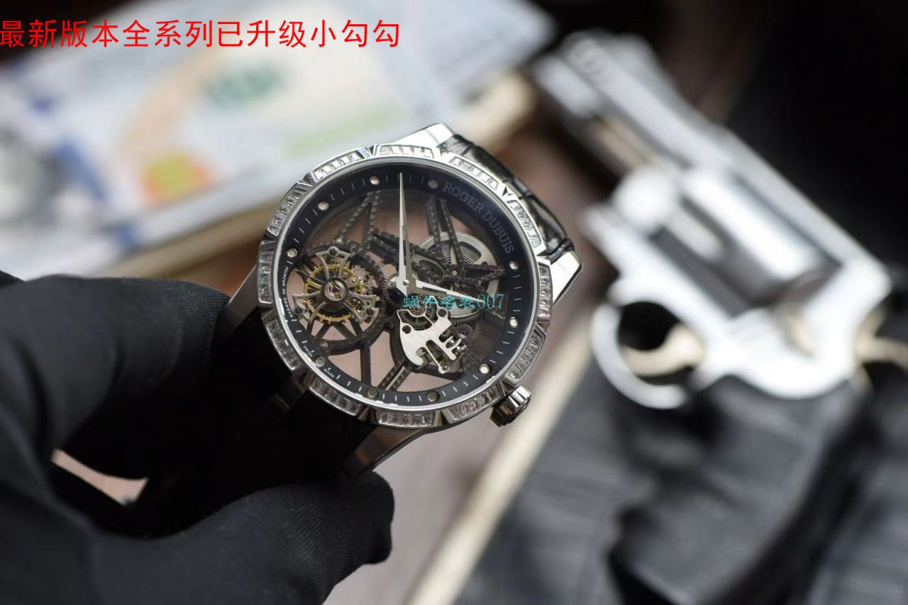 bbr Factory  Replica Watches 最新V3+升级版本（升级小勾）罗杰杜彼镂空 Tourbillon  Watches 价格 / LJ087