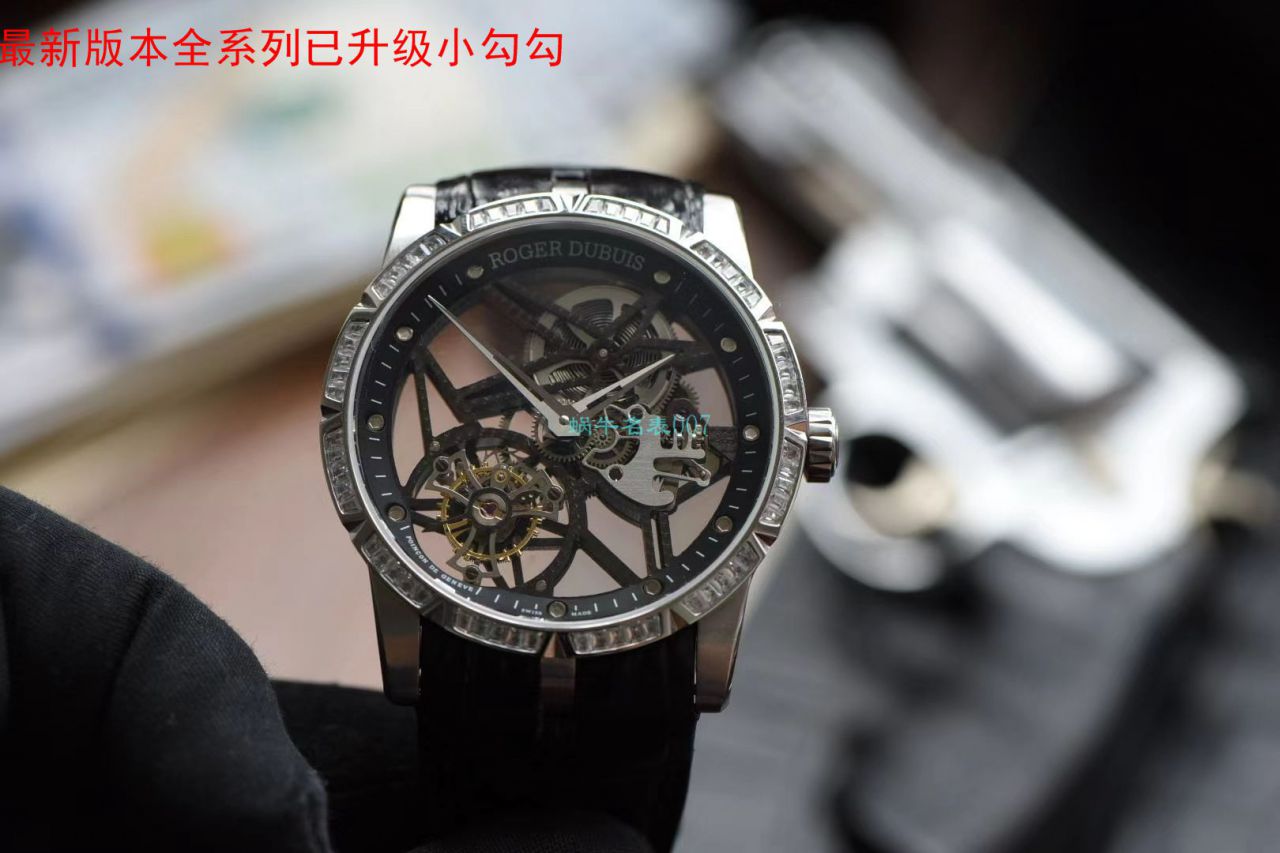 bbr Factory  Replica Watches 最新V3+升级版本（升级小勾）罗杰杜彼镂空 Tourbillon  Watches 价格 / LJ087