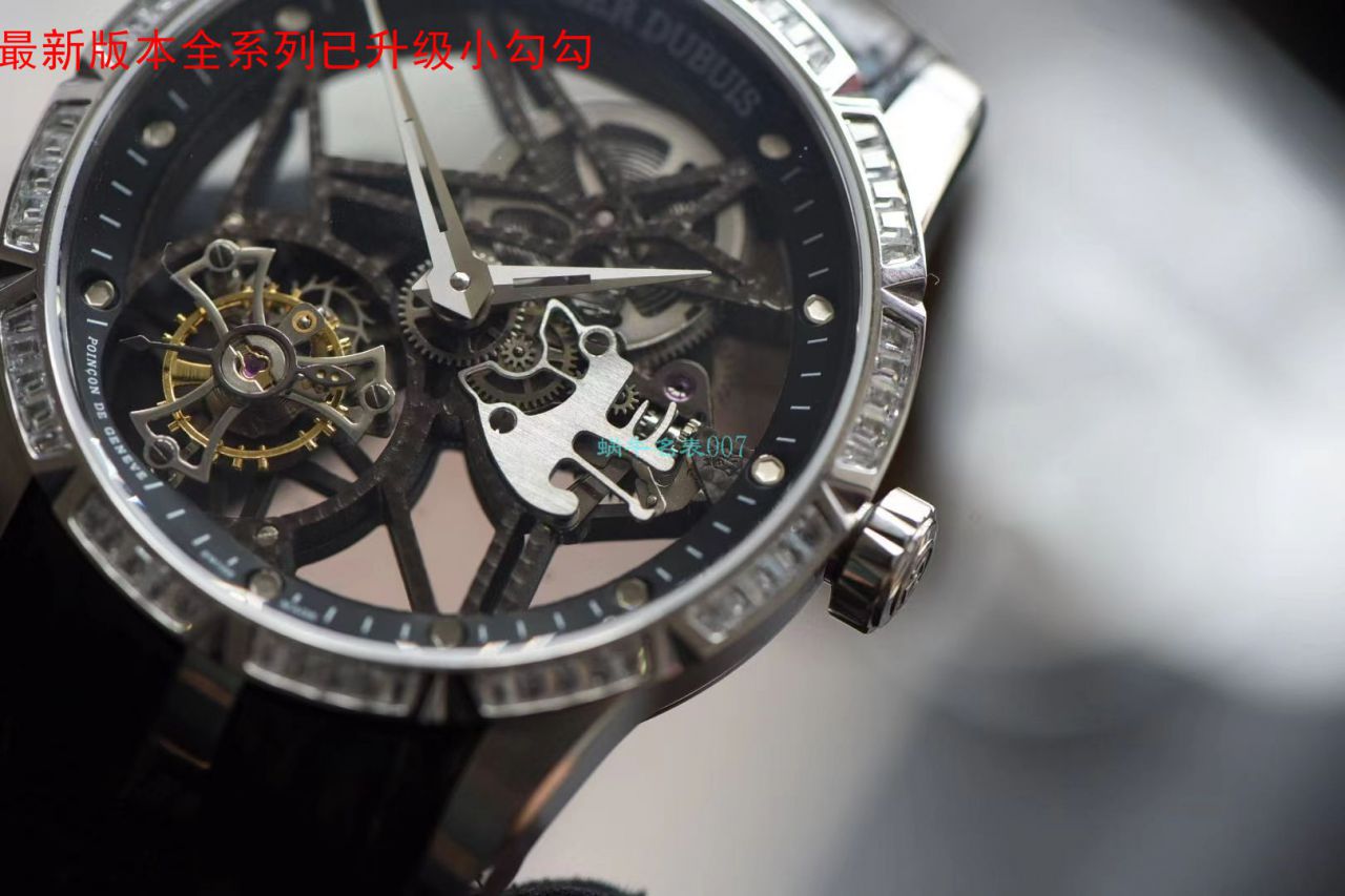 bbr Factory  Replica Watches 最新V3+升级版本（升级小勾）罗杰杜彼镂空 Tourbillon  Watches 价格 / LJ087