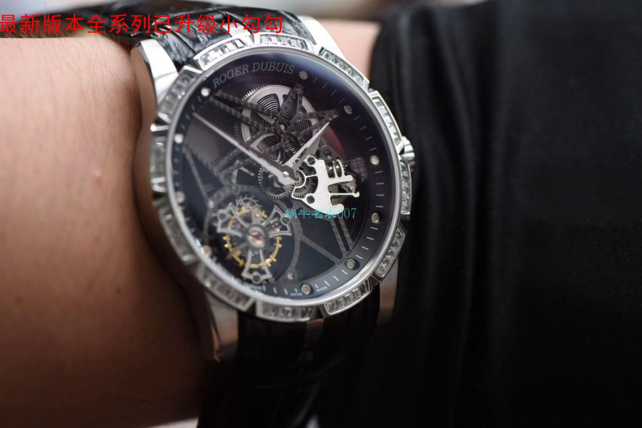 bbr Factory  Replica Watches 最新V3+升级版本（升级小勾）罗杰杜彼镂空 Tourbillon  Watches 价格 / LJ087