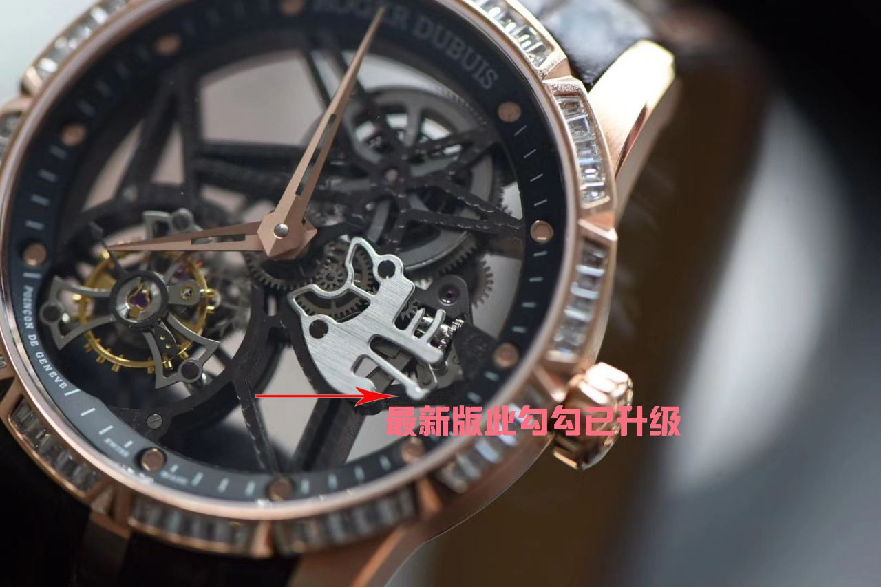 BBR Factory 最新升级V3+版本罗杰杜彼王者系列圈镂空 Tourbillon 视频RDDBEX0393 wrist watches  / LJ086