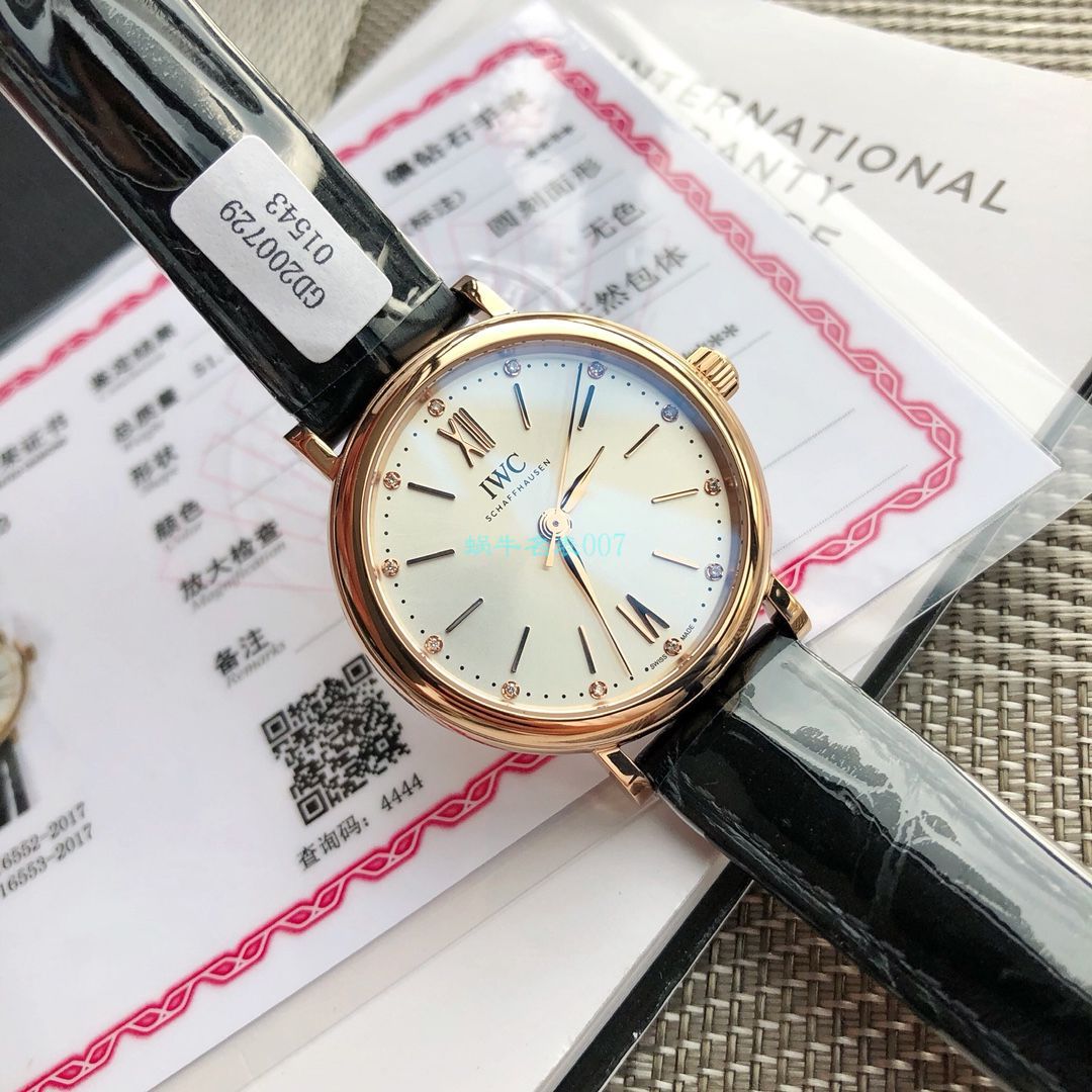  TOP 原单真钻 IWC 柏涛菲诺系列IW357405,IW357401女装 / WG580