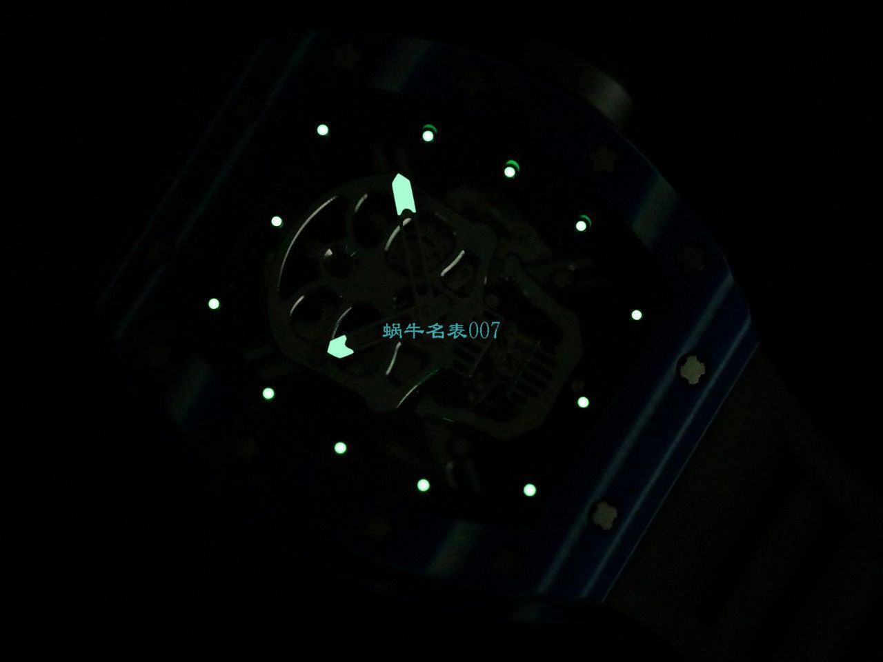 JB Factory  RICHARD MILLE RM52-01真 Tourbillon  carbon fiber 骷髅头鬼王 / RM052JB