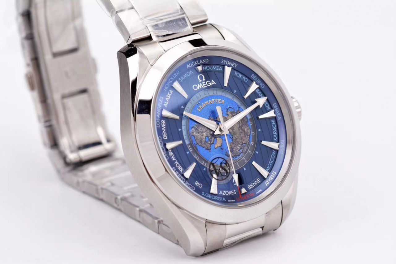 VS Factory OMEGA Seamaster 150米220.10.43.22.03.001，220.12.43.22.03.001限量版世界时 wrist watches  / VS731