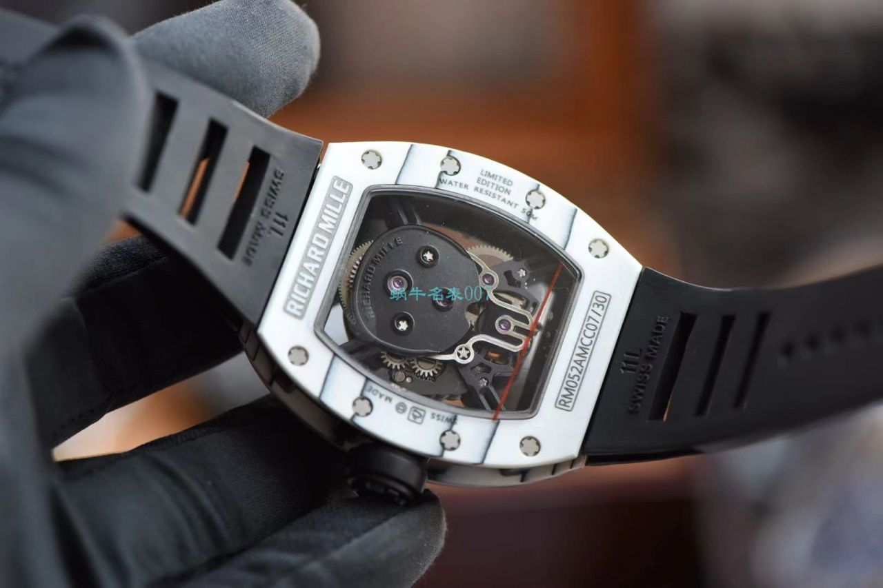 JB Factory  RICHARD MILLE RM52-01真 Tourbillon  carbon fiber 骷髅头鬼王 / RM052JB