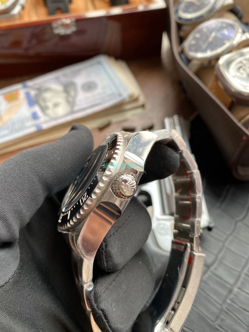 【真钻 copy customized 】 Rolex 渐变蓝鬼王 Watches m126660-0002订制8颗VS八心八箭真钻刻度 top  Replica Copy  / R658