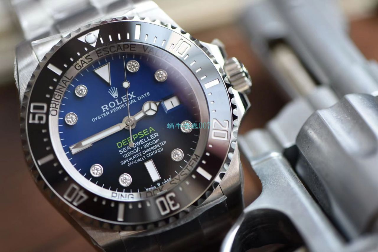 【真钻 copy customized 】 Rolex 渐变蓝鬼王 Watches m126660-0002订制8颗VS八心八箭真钻刻度 top  Replica Copy  / R658