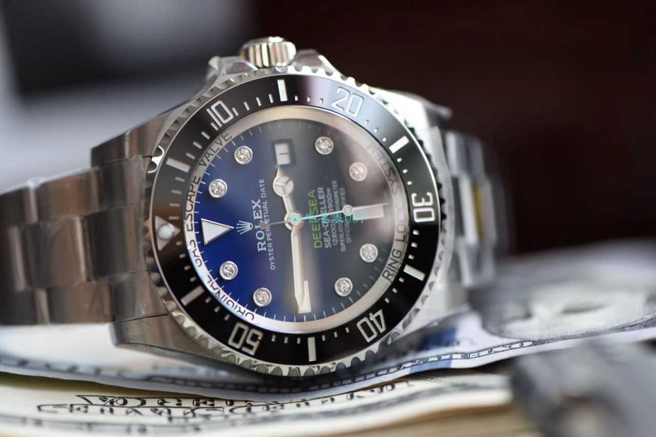 【真钻 copy customized 】 Rolex 渐变蓝鬼王 Watches m126660-0002订制8颗VS八心八箭真钻刻度 top  Replica Copy  / R658