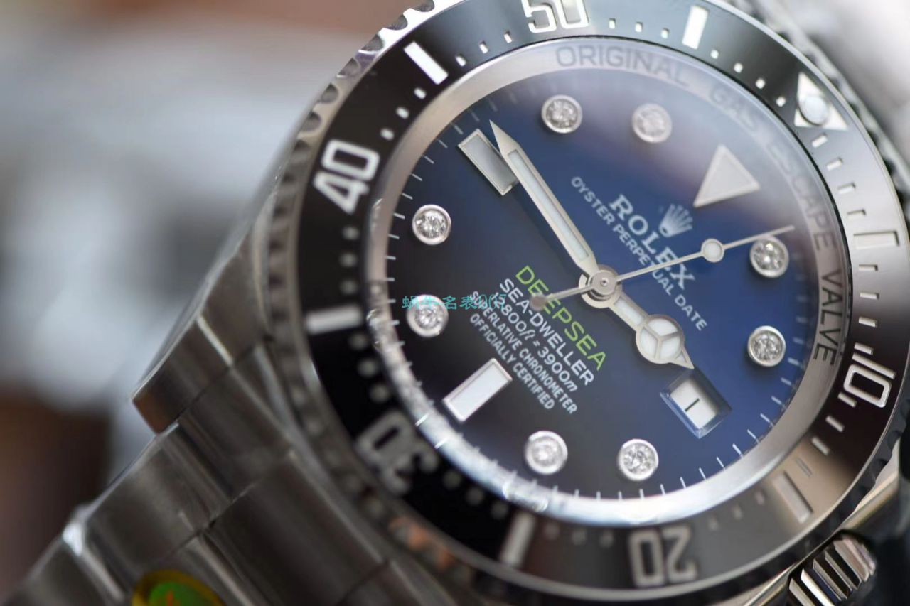 【真钻 copy customized 】 Rolex 渐变蓝鬼王 Watches m126660-0002订制8颗VS八心八箭真钻刻度 top  Replica Copy  / R658