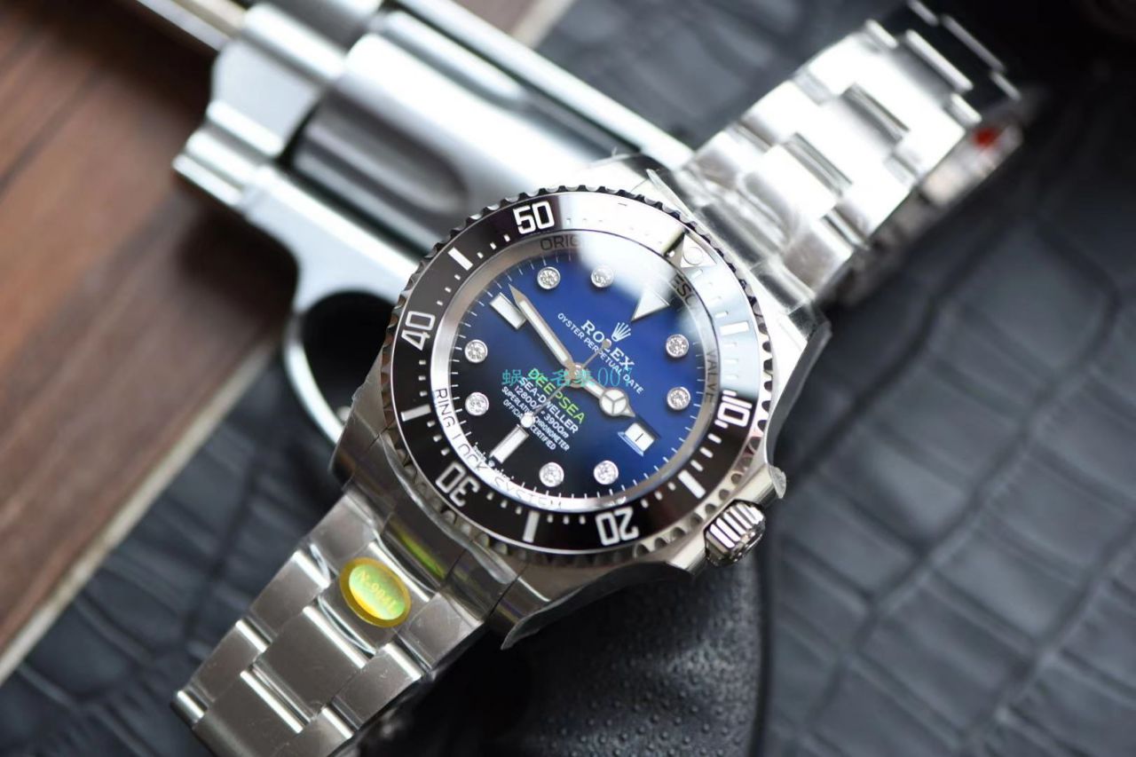 【真钻 copy customized 】 Rolex 渐变蓝鬼王 Watches m126660-0002订制8颗VS八心八箭真钻刻度 top  Replica Copy  / R658