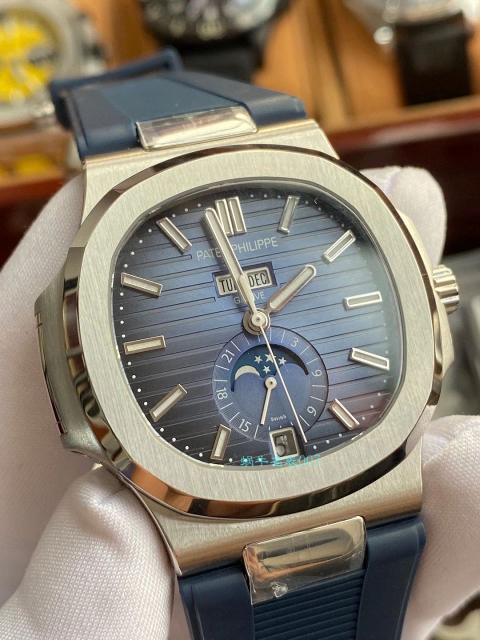 【 Video analysis 】GR Factory  PATEK PHILIPPE 真月相 Nautilus 1比1  Replica Watches V2版本5726/1A-014 / BD332