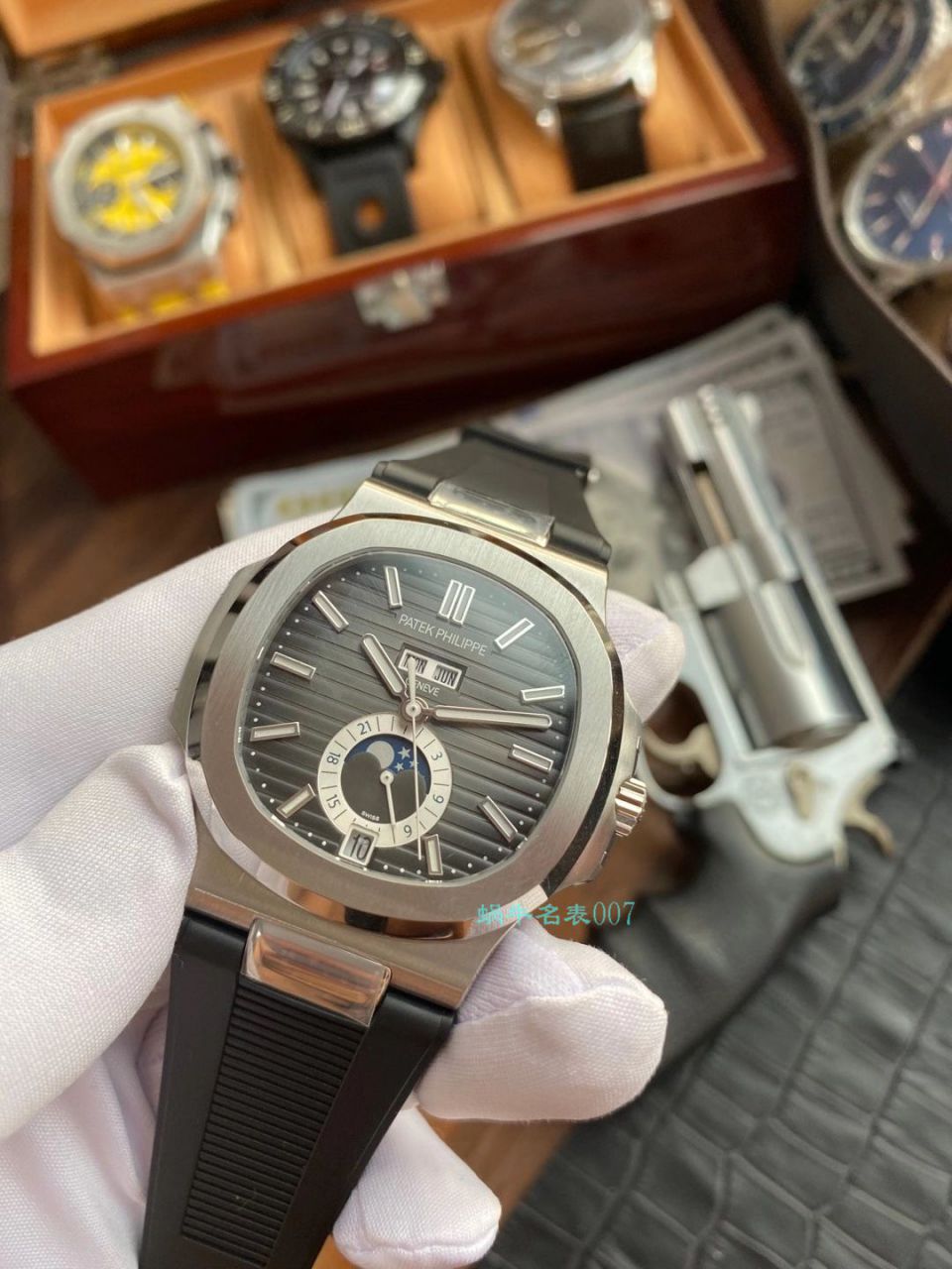 【 Video analysis 】GR Factory  PATEK PHILIPPE 真月相 Nautilus 1比1  Replica Watches V2版本5726/1A-014 / BD332