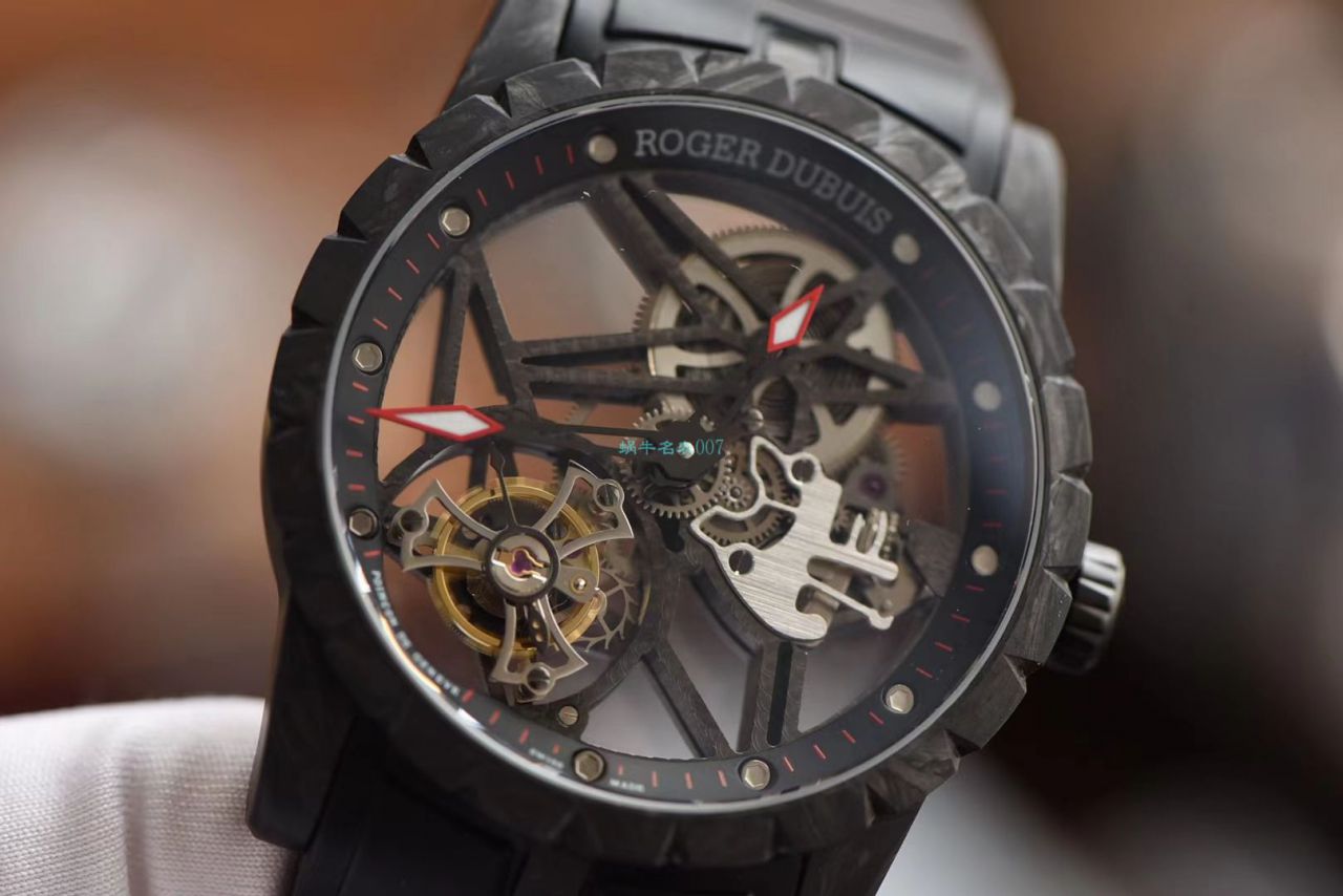 BBR Factory 最新罗杰杜彼王者系列 carbon fiber  Tourbillon 1比1 Replica Copy  Watches DBEX0577 wrist watches  / LJ090
