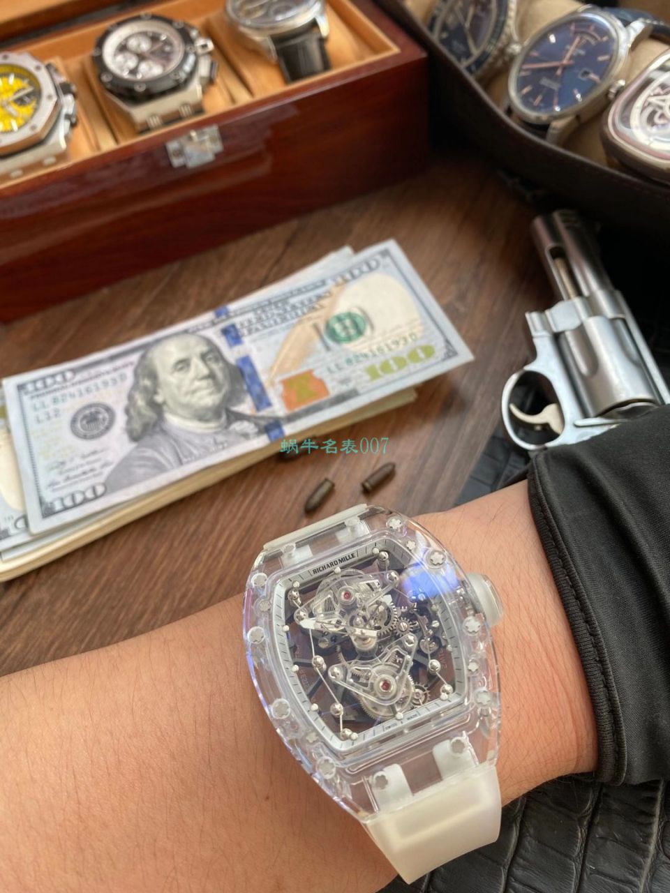 EUR  Factory 超级雪琉璃 RICHARD MILLE RM056，RM 56-02 Tourbillon  top  Replica Copy  Watches  / RM 56-02