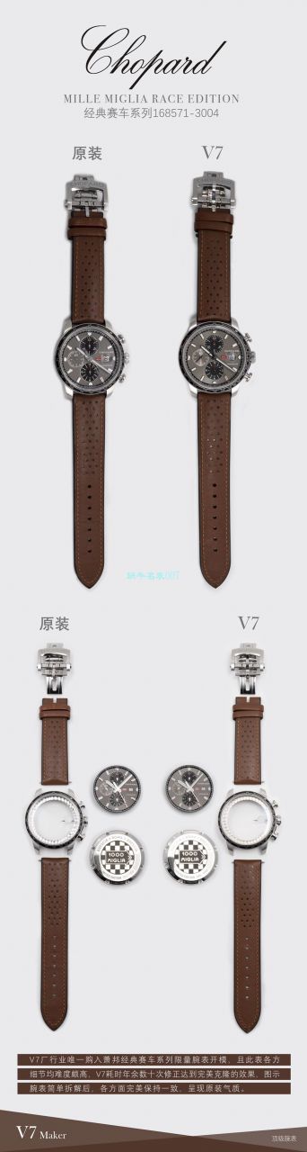 【多 Video analysis 】史上最强 Chopard  Watches V7 Factory chopard赛车系列精品 终极大作  / XB077