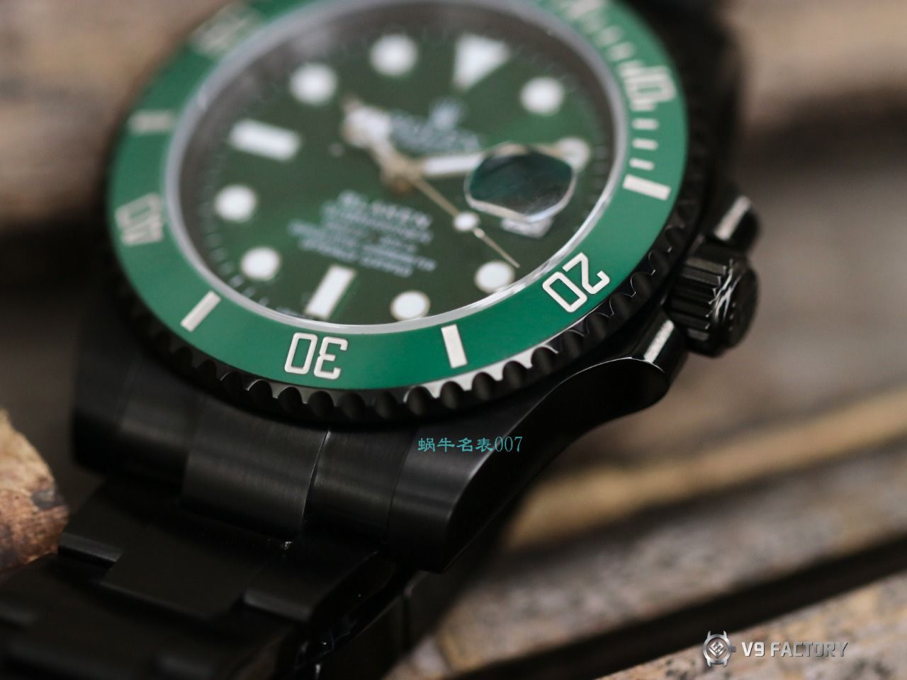 V9 Factory  Rolex 水鬼 top  Replica Watches BLAKEN  SUBMARINER  DATE LV官方同款曜黑改装版 / R670