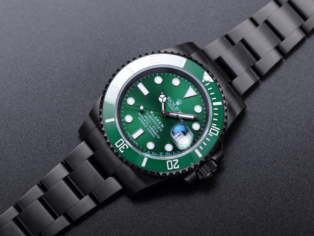V9 Factory  Rolex 水鬼 top  Replica Watches BLAKEN  SUBMARINER  DATE LV官方同款曜黑改装版 / R670