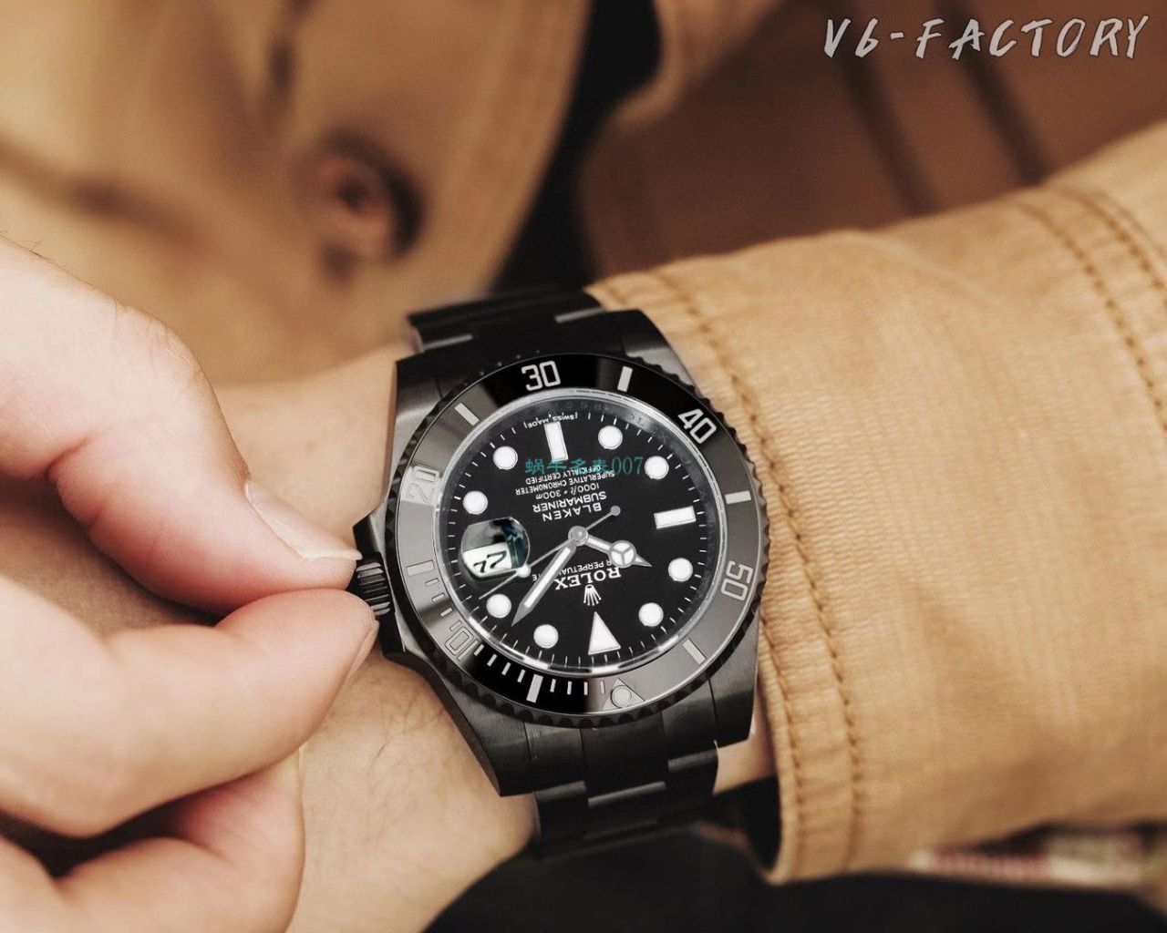 V6 Factory 魔改装 Rolex  Submariner 暗夜黑特别版 Replica Copy BLAKEN 116610LN SUBMARINER DATE Watches  / R672