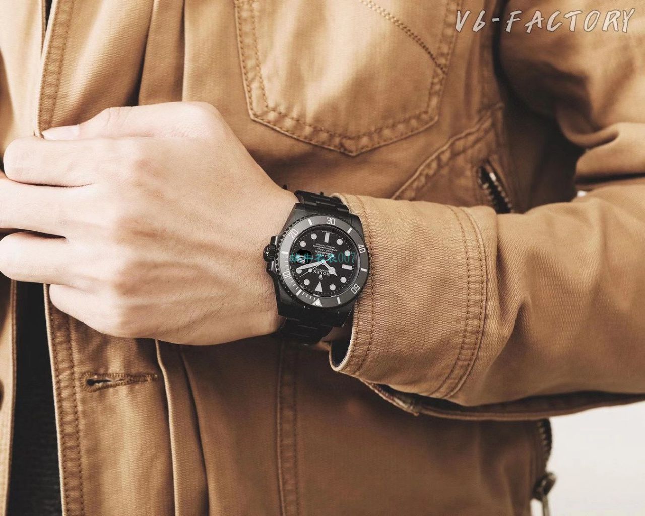 V6 Factory 魔改装 Rolex  Submariner 暗夜黑特别版 Replica Copy BLAKEN 116610LN SUBMARINER DATE Watches  / R672