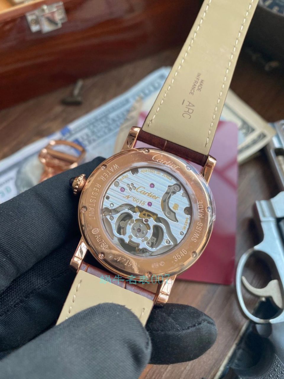 【评测视频】BBR Factory  Cartier  ROTONDE DE  Cartier  1比1 Replica  Tourbillon  Watches W1556215 wrist watches  / K317