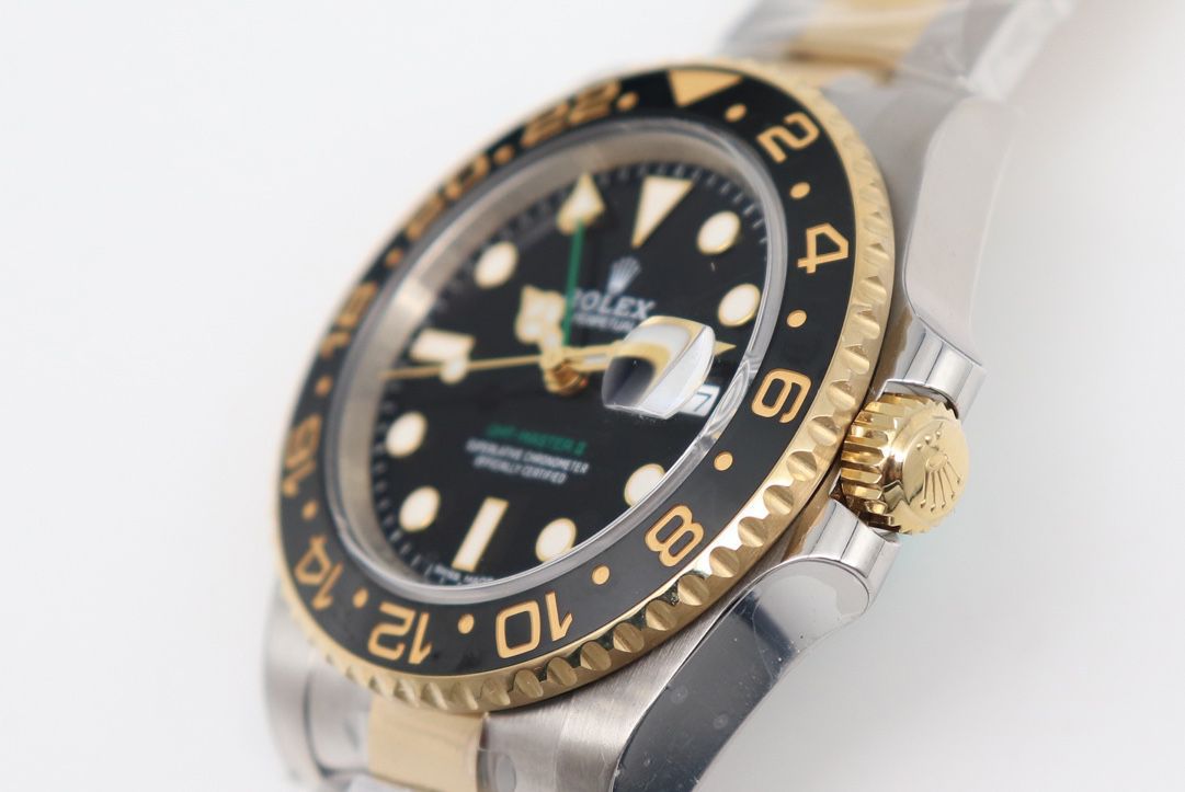 【 Video analysis 】AR Factory 1比1 Replica  Rolex 间金 GMT MASTER II Watches 116713-LN-78203 wrist watches  / R676