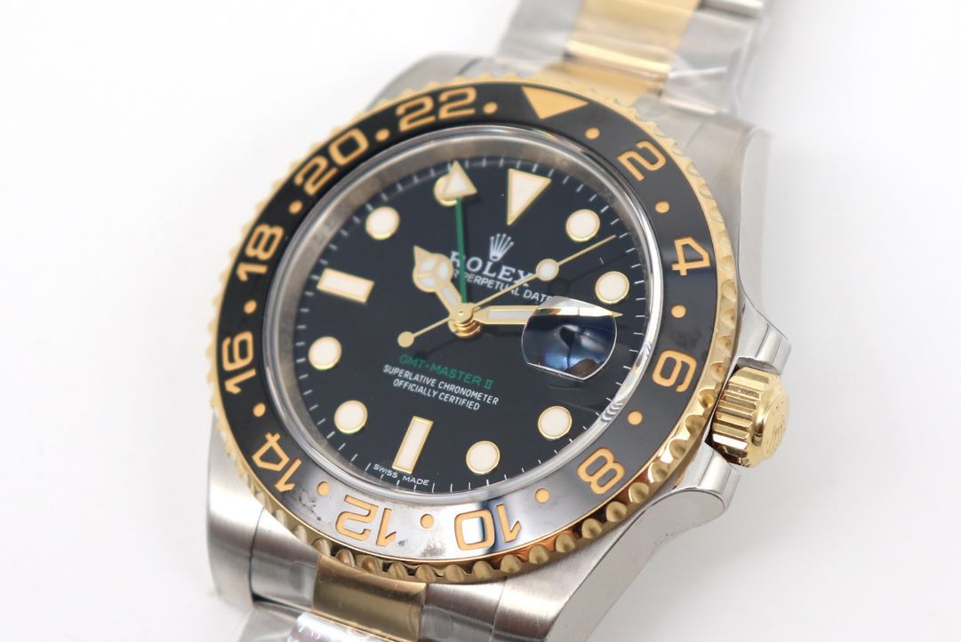 【 Video analysis 】AR Factory 1比1 Replica  Rolex 间金 GMT MASTER II Watches 116713-LN-78203 wrist watches  / R676