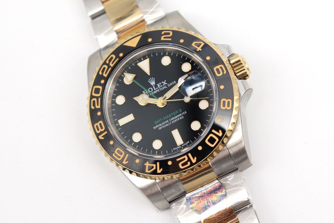 【 Video analysis 】AR Factory 1比1 Replica  Rolex 间金 GMT MASTER II Watches 116713-LN-78203 wrist watches  / R676