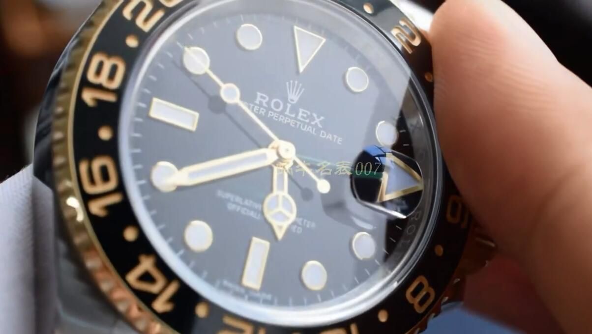 【 Video analysis 】AR Factory 1比1 Replica  Rolex 间金 GMT MASTER II Watches 116713-LN-78203 wrist watches  / R676