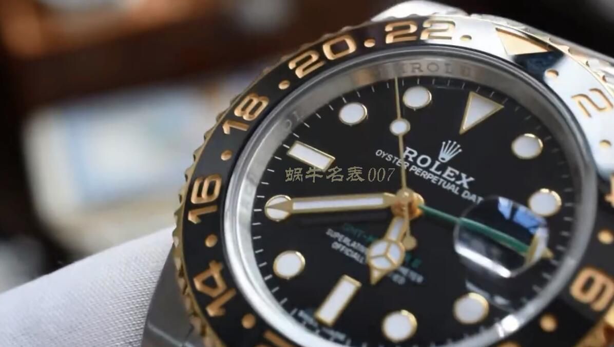 【 Video analysis 】AR Factory 1比1 Replica  Rolex 间金 GMT MASTER II Watches 116713-LN-78203 wrist watches  / R676