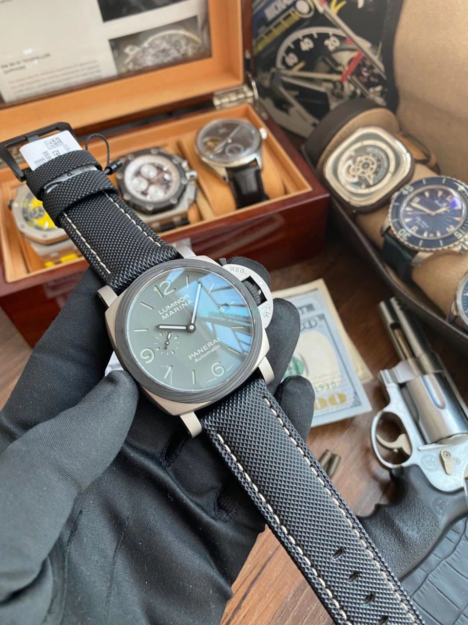 VS Factory Panerai LUMINOR 1比1 High quality  Replica Copy  Watches PAM01662烟灰 wrist watches  / VSPAM1662