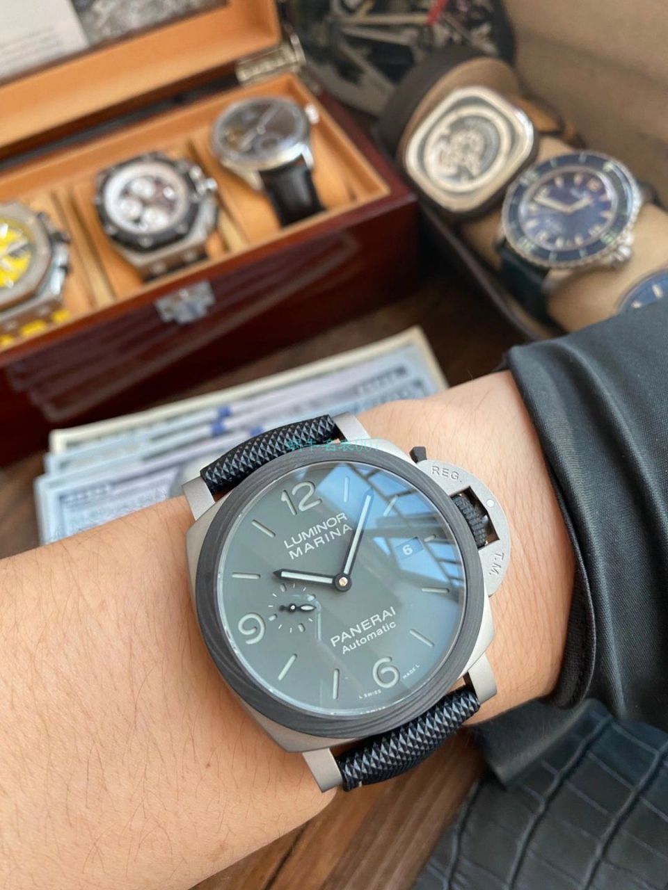VS Factory Panerai LUMINOR 1比1 High quality  Replica Copy  Watches PAM01662烟灰 wrist watches  / VSPAM1662