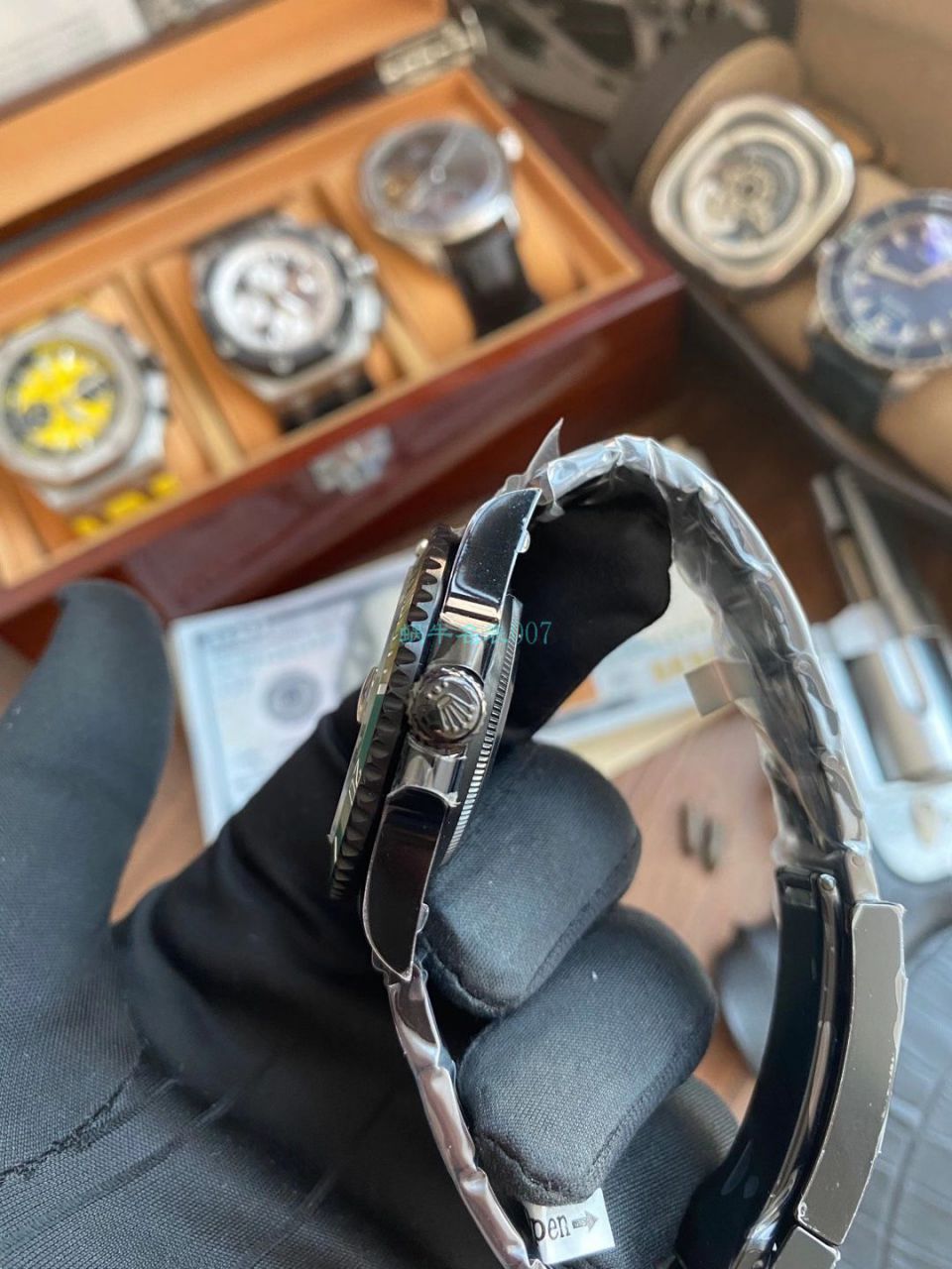 V9 Factory  Rolex 水鬼 top  Replica Watches BLAKEN  SUBMARINER  DATE LV官方同款曜黑改装版 / R670