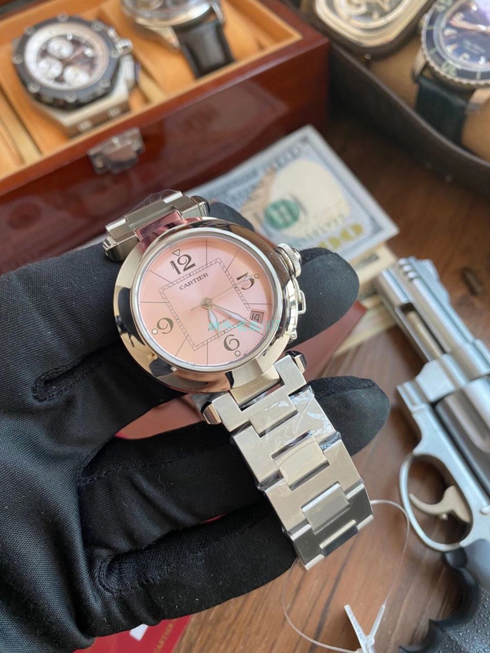 【高品质的 Replica Copy  Watches 】V9 Factory  Cartier  帕莎女表W31074M7，W31075M7，WSPA0013 wrist watches  / K319