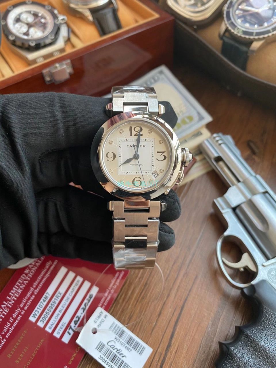 【高品质的 Replica Copy  Watches 】V9 Factory  Cartier  帕莎女表W31074M7，W31075M7，WSPA0013 wrist watches  / K319