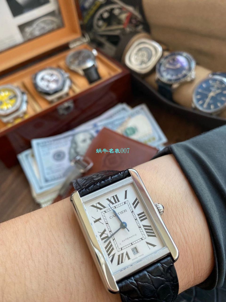 V9 Factory  Cartier  坦克 High quality  Replica Watches W5200027 wrist watches  / K312