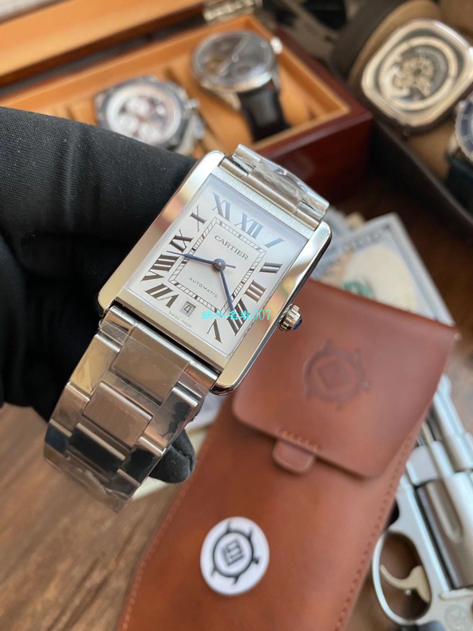 【最大的 Replica Watches 网站】V9 Factory  Cartier  坦克系列W5200026 / W5200027 wrist watches  / K321