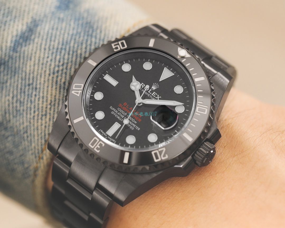 V6 Factory 最新力作 Rolex  Submariner BLAKEN copy customized 版暗夜红改装表 / R680