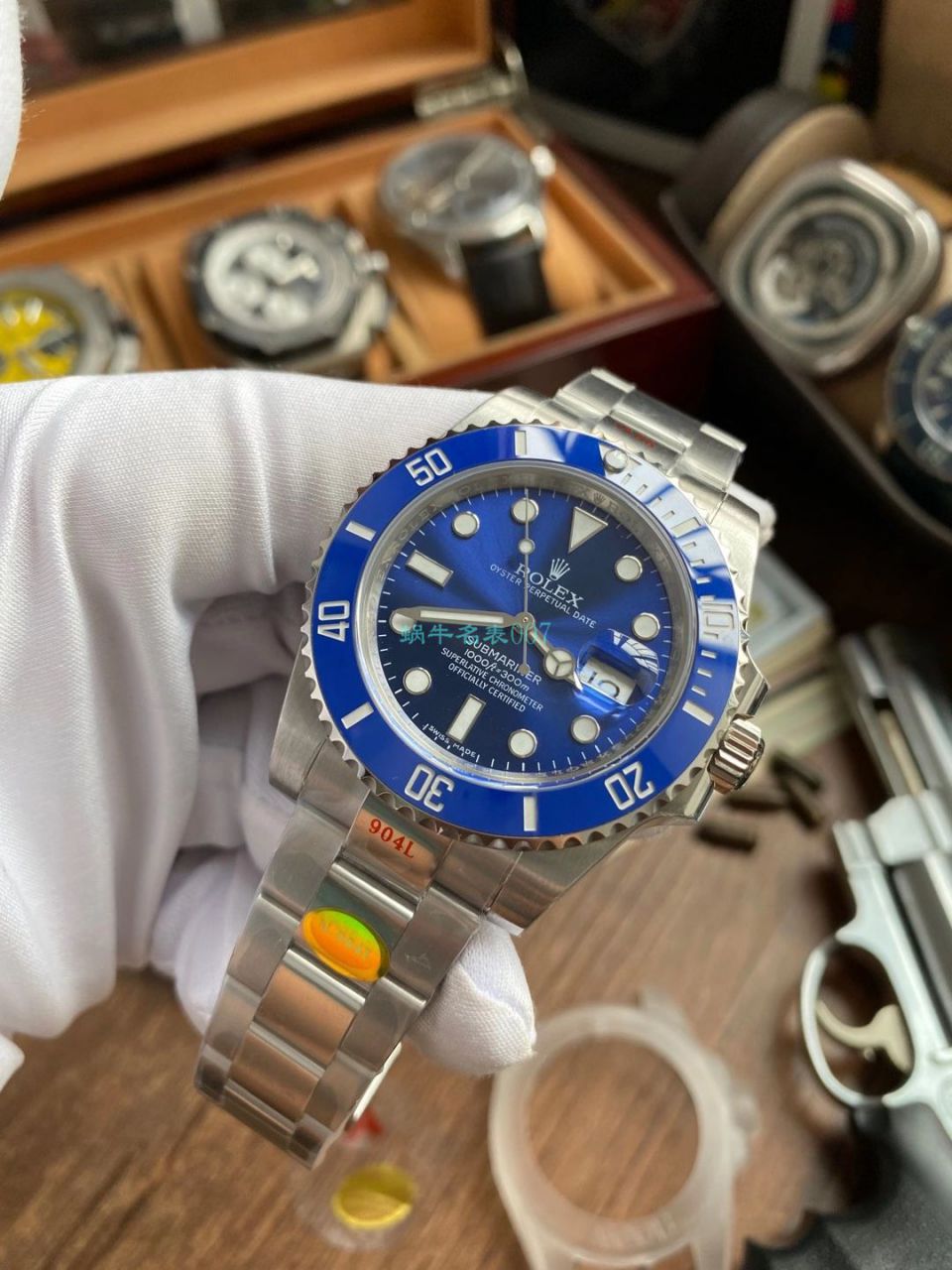 N Factory V10版 Rolex 蓝水鬼 Submariner 型 Perfect  Replica Watches 116619LB-97209 wrist watches  / R681