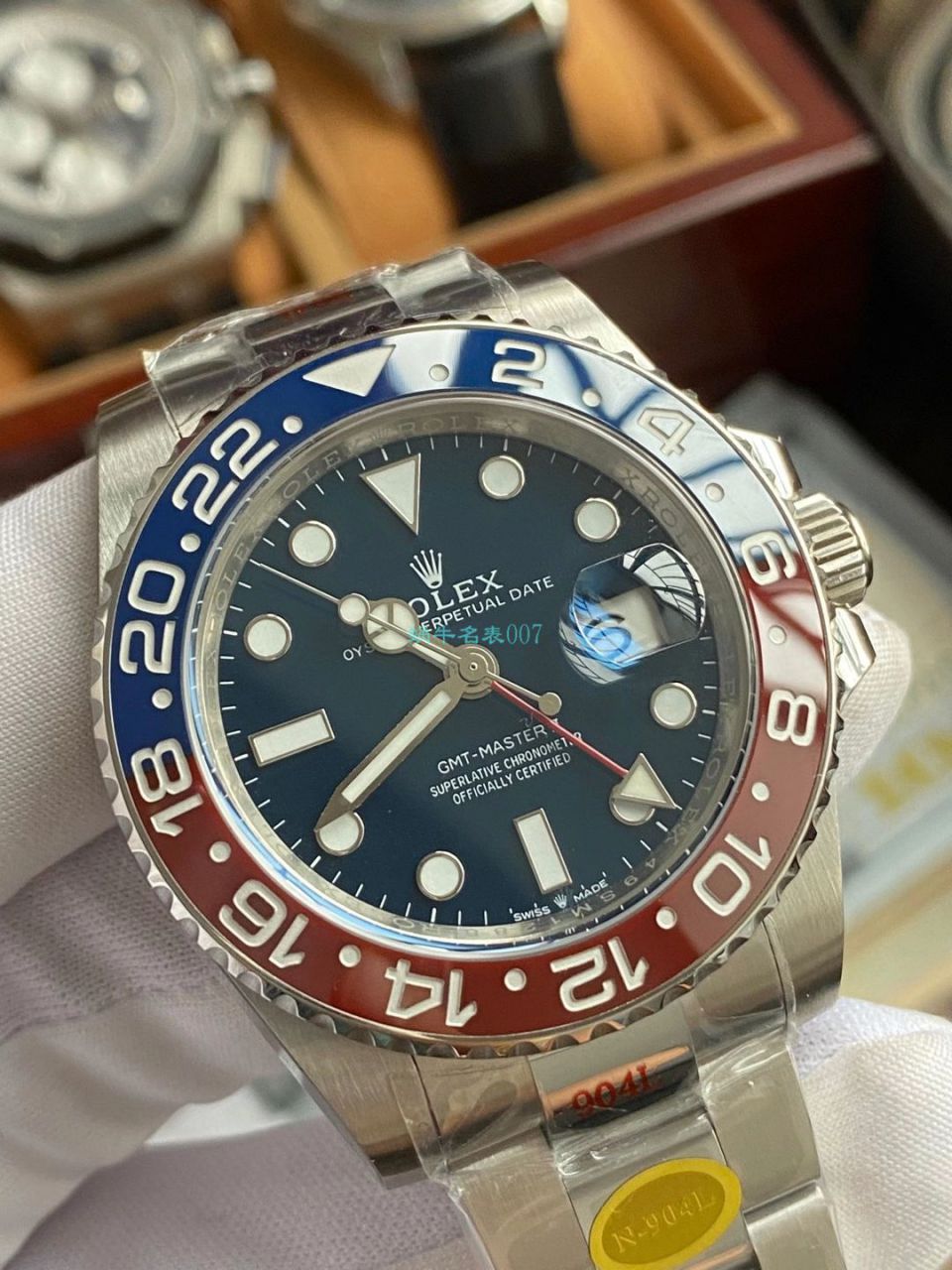 N Factory  Rolex  GMT MASTER II top  Replica Copy 可乐圈红蓝 Composite 圈m126719blro-0003 wrist watches  / R682