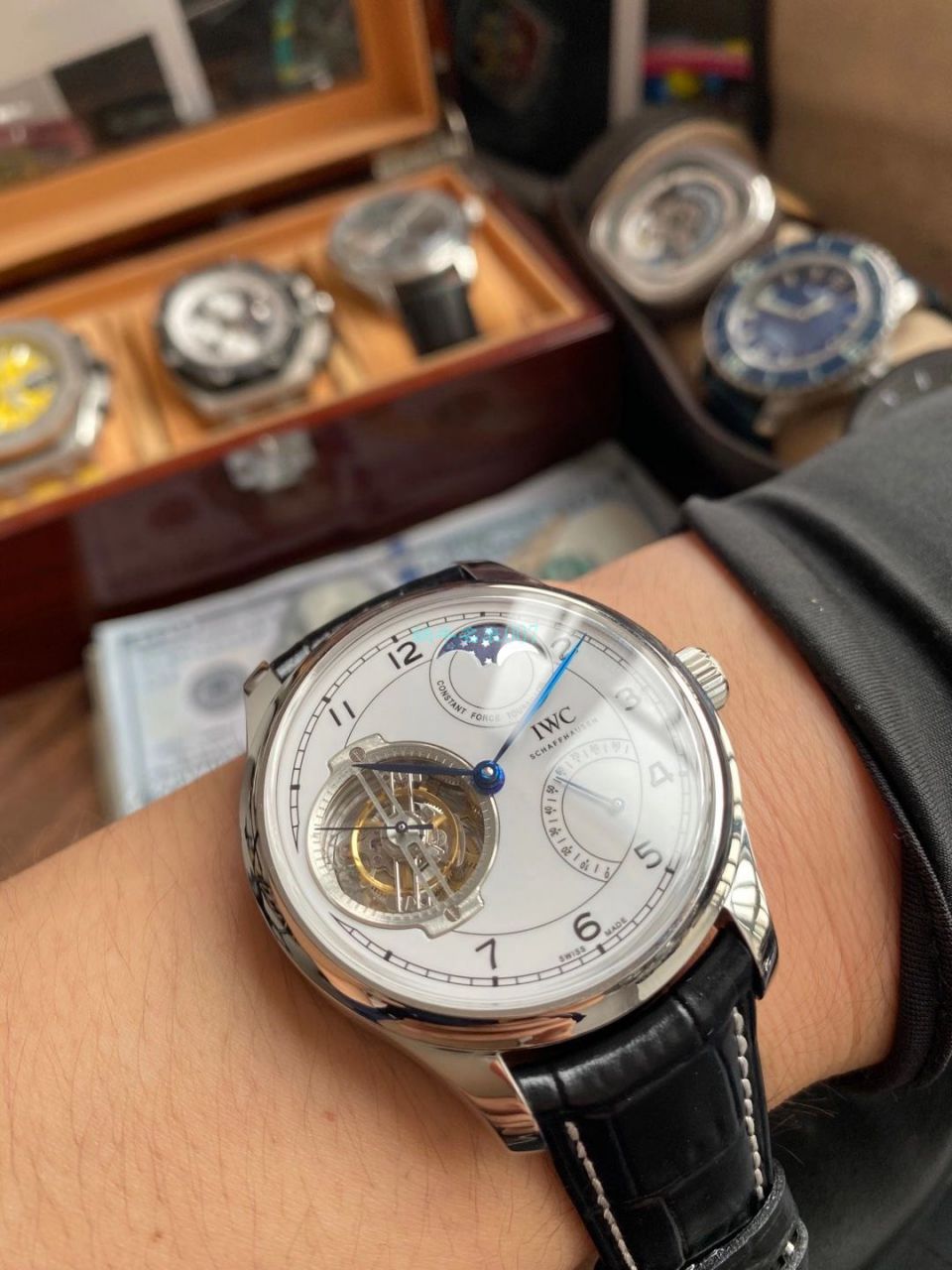 BBR Factory  IWC 周年纪念 Tourbillon  top  Replica Copy IW590202 wrist watches  / WG602