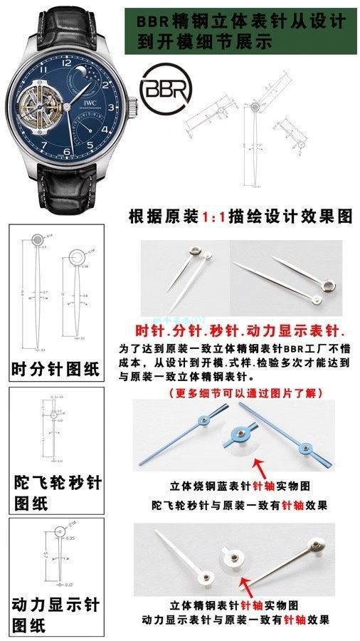 BBR Factory  IWC 周年纪念 Tourbillon  top  Replica Copy IW590202 wrist watches  / WG602