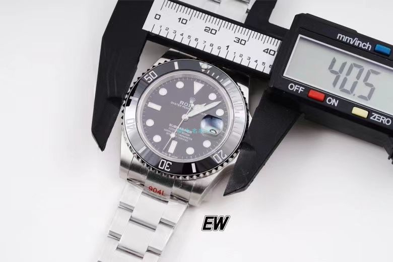  Video analysis EW Factory  Rolex 专柜新款 Submariner 1比1 High quality  Replica Watches 41毫米m126610lv-0002 wrist watches  / R687