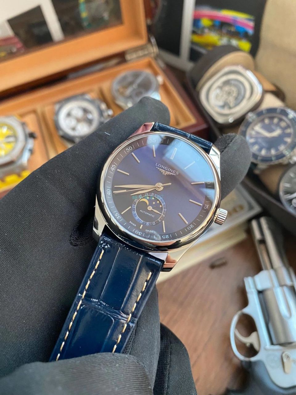 GS Factory 1比1 High quality  Knockoff  Longines 名匠月相 Watches L2.919.4.92.6，L2.919.4.78.6 wrist watches  / L172