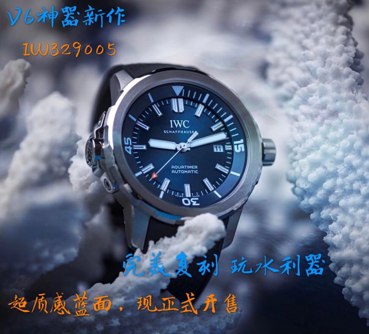 【 Video analysis V6 Factory 蓝色字面完美升级】 IWC 海洋时计1比1 top  Replica Copy  Watches IW329005 wrist watches  / WG606
