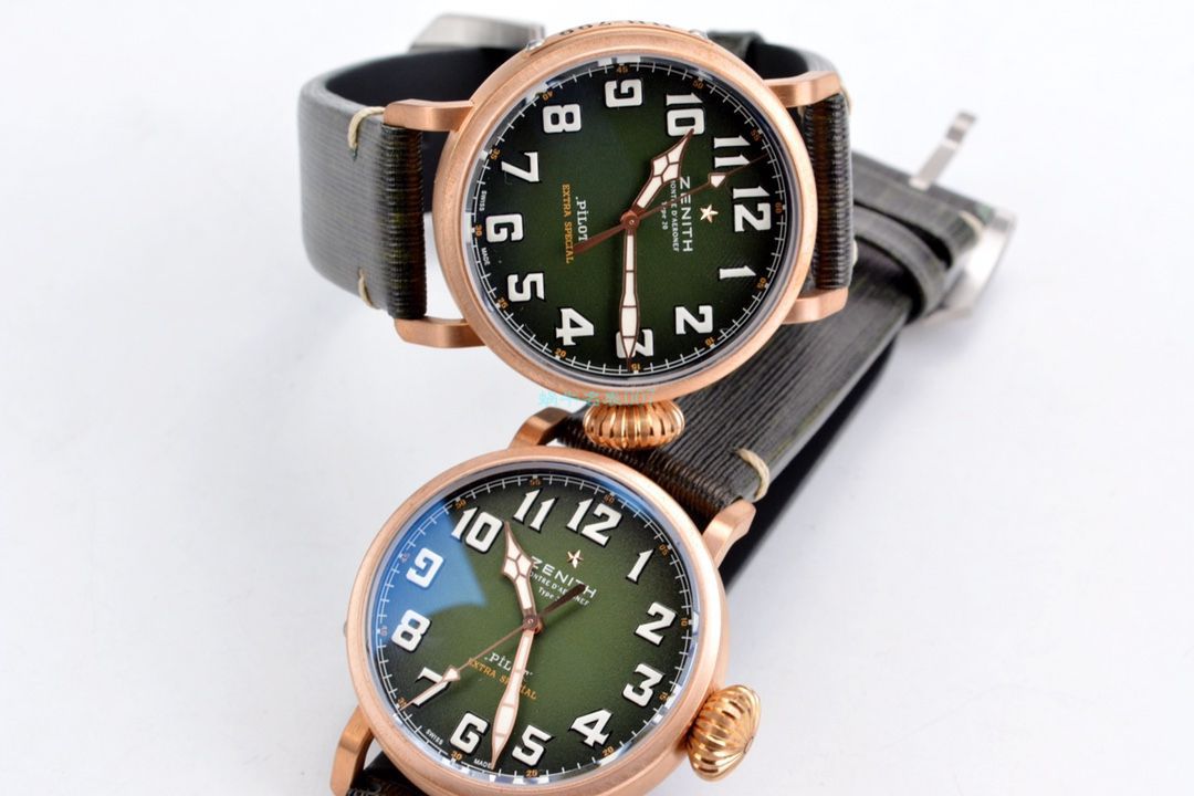 XF Factory 真力时卡其绿青铜大飞 Perfect  Replica Watches 29.2430.679/63.I001 wrist watches  / ZSL063