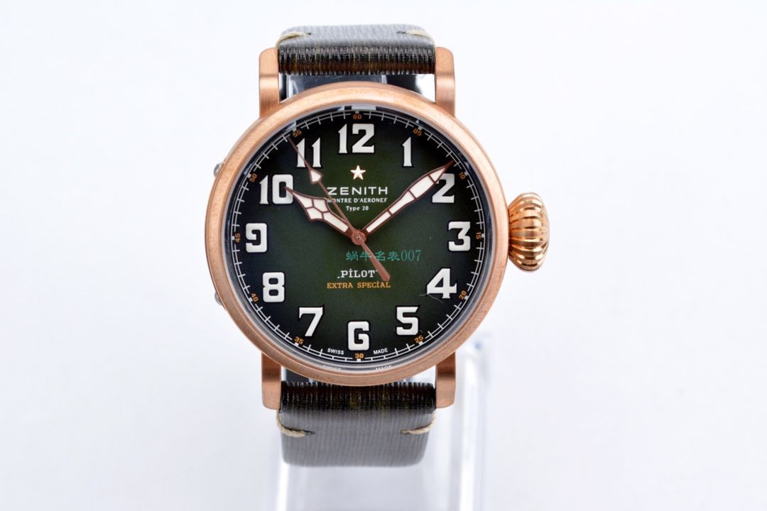XF Factory 真力时卡其绿青铜大飞 Perfect  Replica Watches 29.2430.679/63.I001 wrist watches  / ZSL063