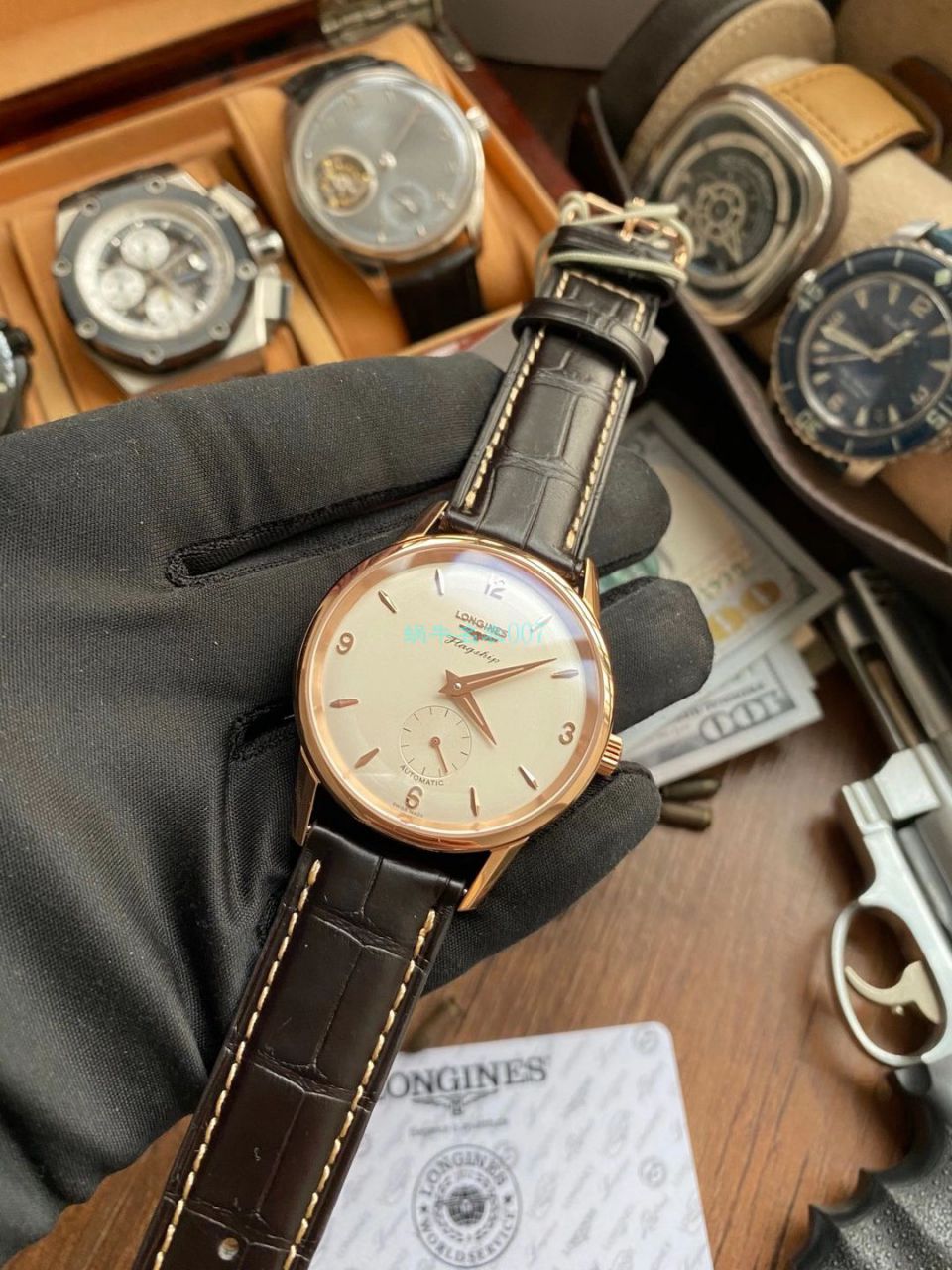 【WF Perfect  High quality  Replica Watches 】 Longines 表军旗系列60周年限量款L4.817.6.76.2 wrist watches  / L103