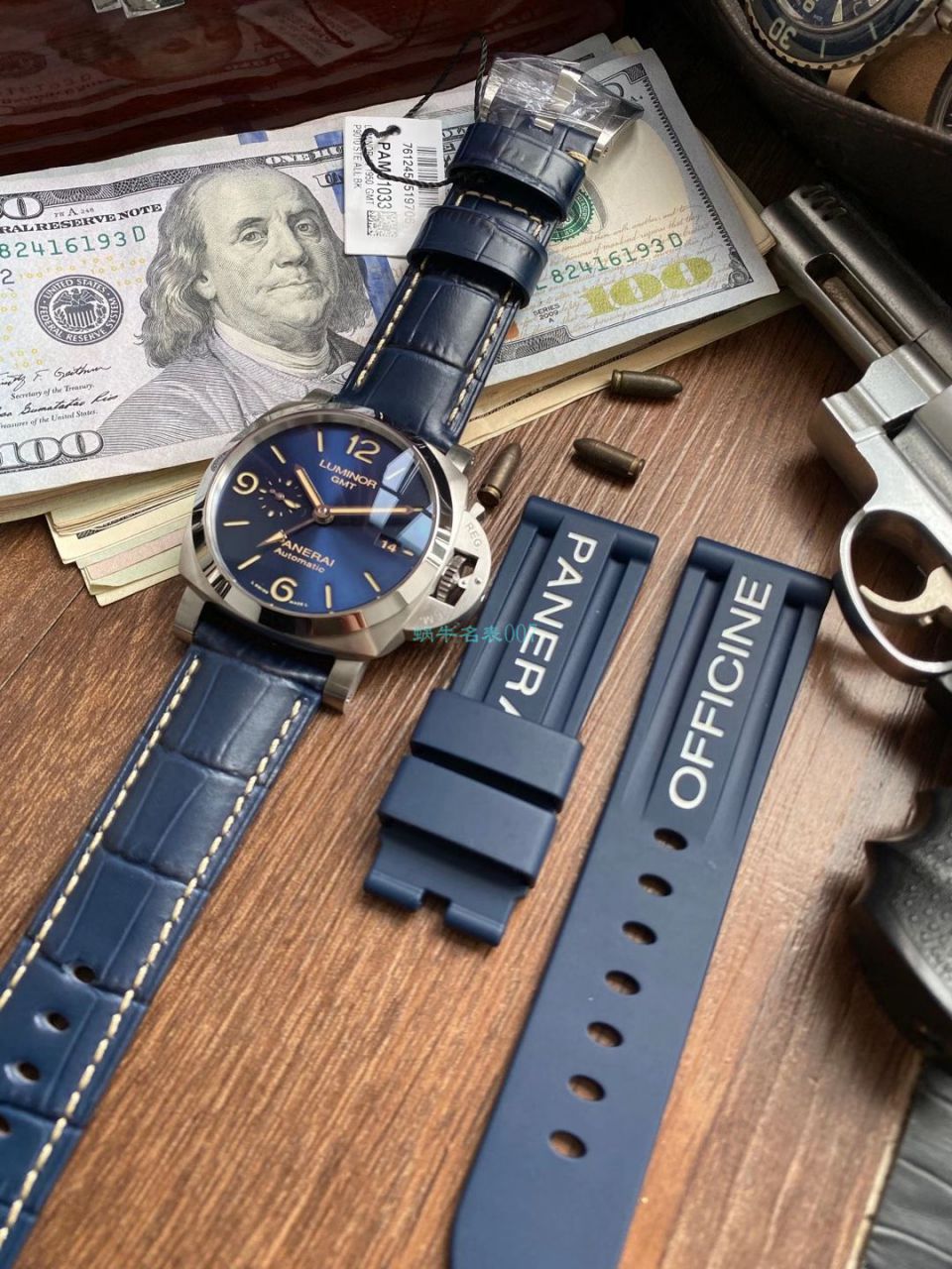 VS Factory Panerai 1比1 top  Knockoff  Watches GMT两地时PAM01033 wrist watches  / PAM01033VSC