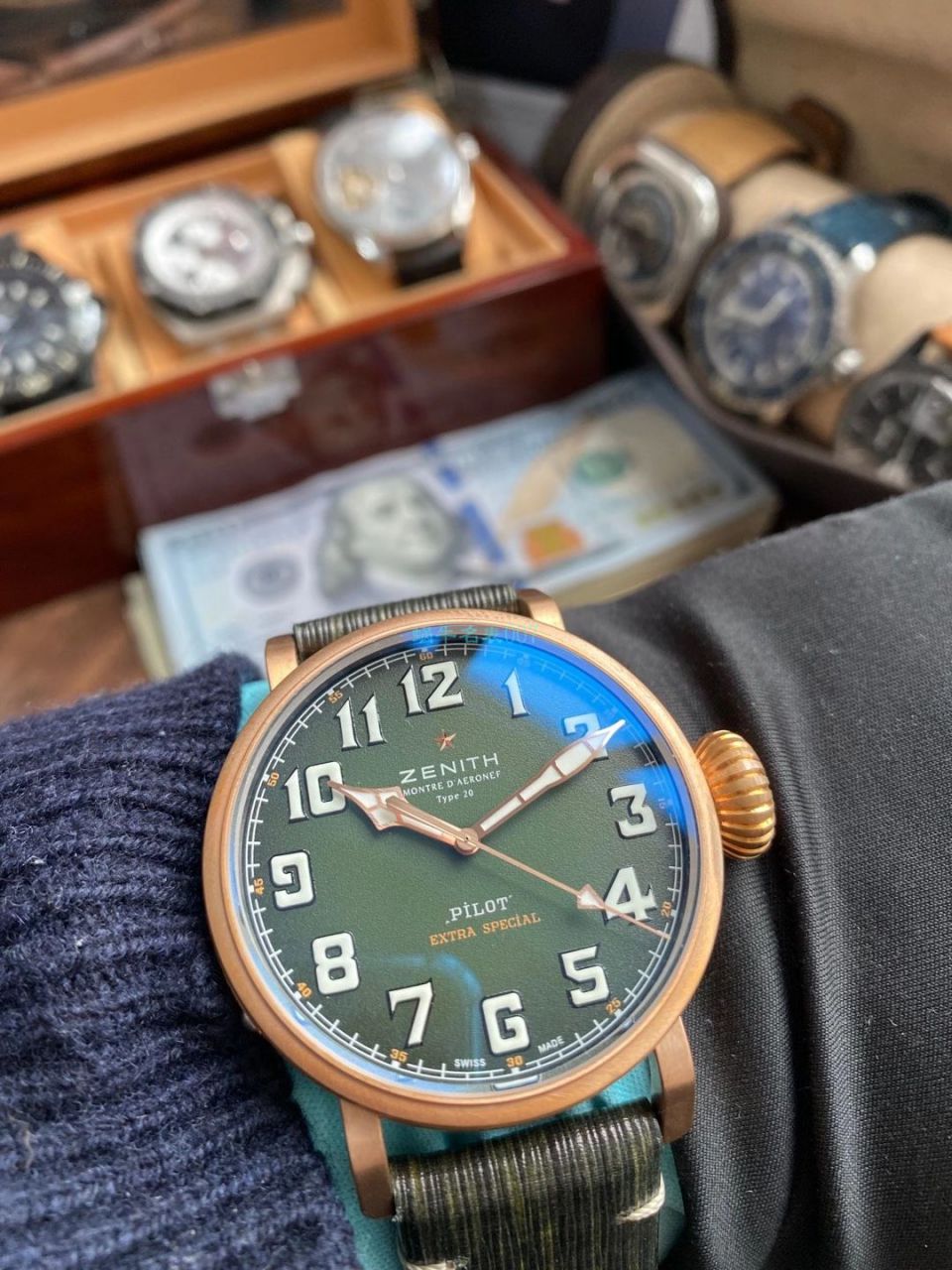 XF Factory 真力时飞行员青铜大飞1比1 top  Replica Copy  Watches 29.2430.679/63.I001 wrist watches  / ZSL066
